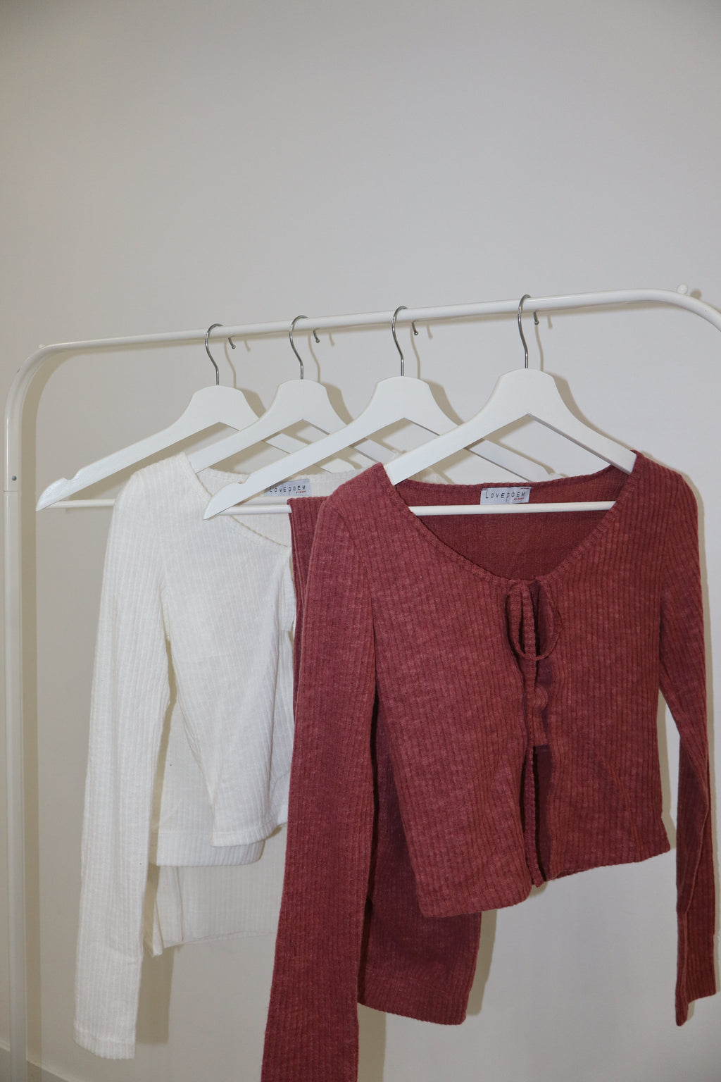 Flyaway Ribbed Cardigan 3pc Loungewear Set