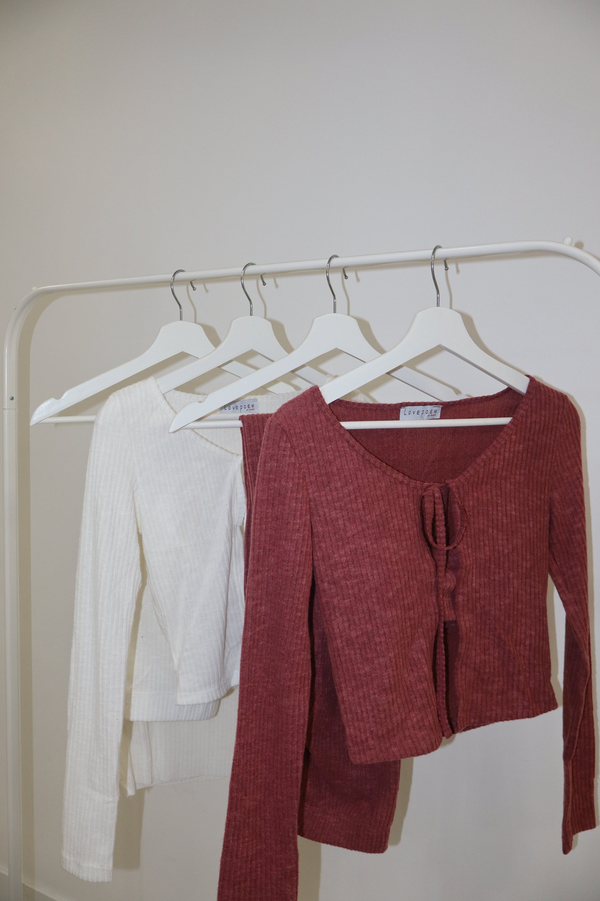 Flyaway Ribbed Cardigan 3pc Loungewear Set