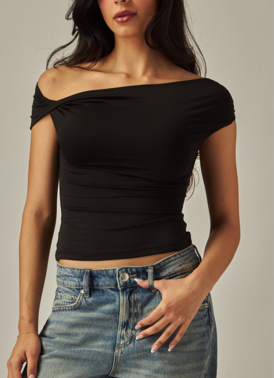 Ravish Double Layered Off-The-Shoulder Top