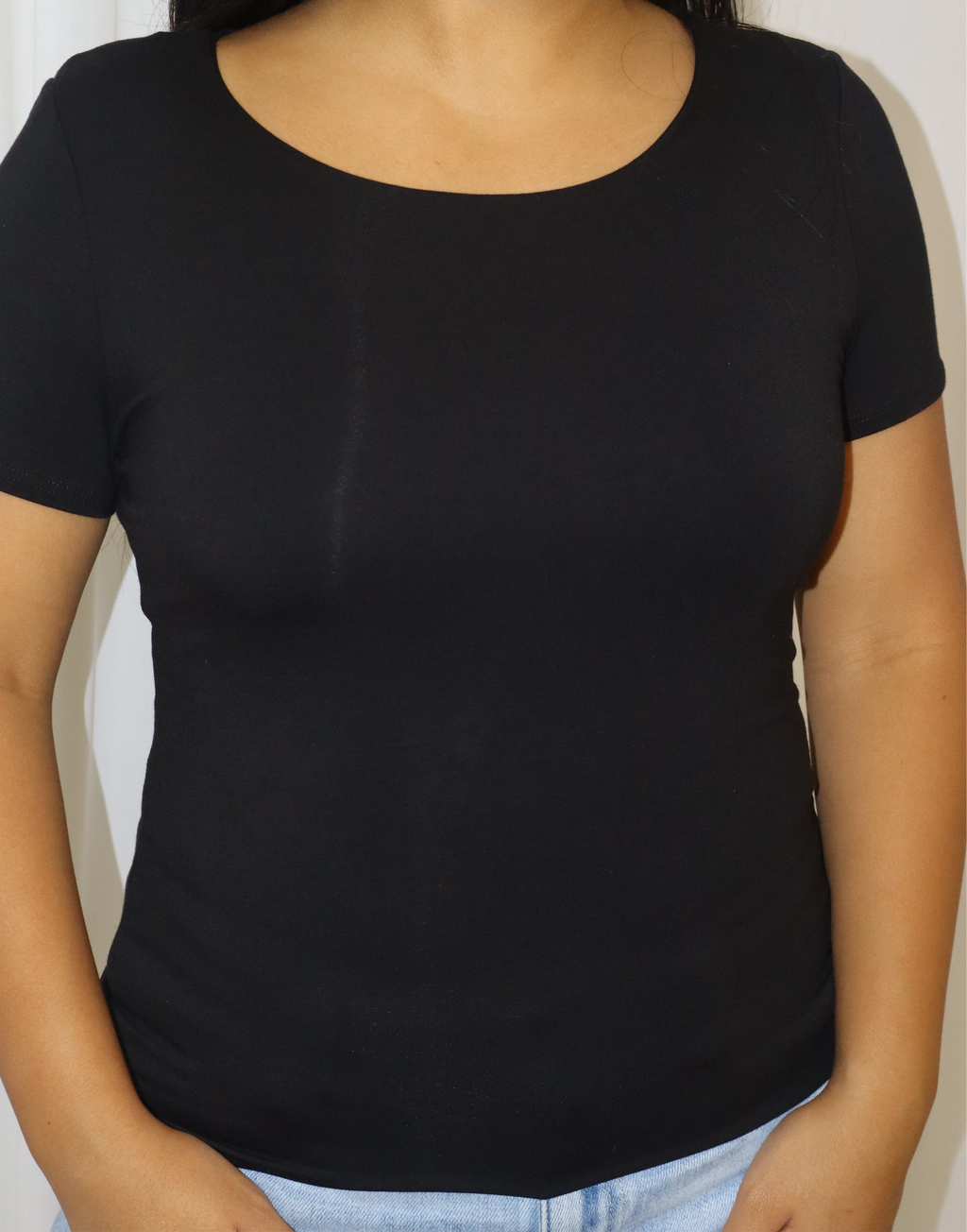 Rayon Round Neck Short Sleeve Shirt