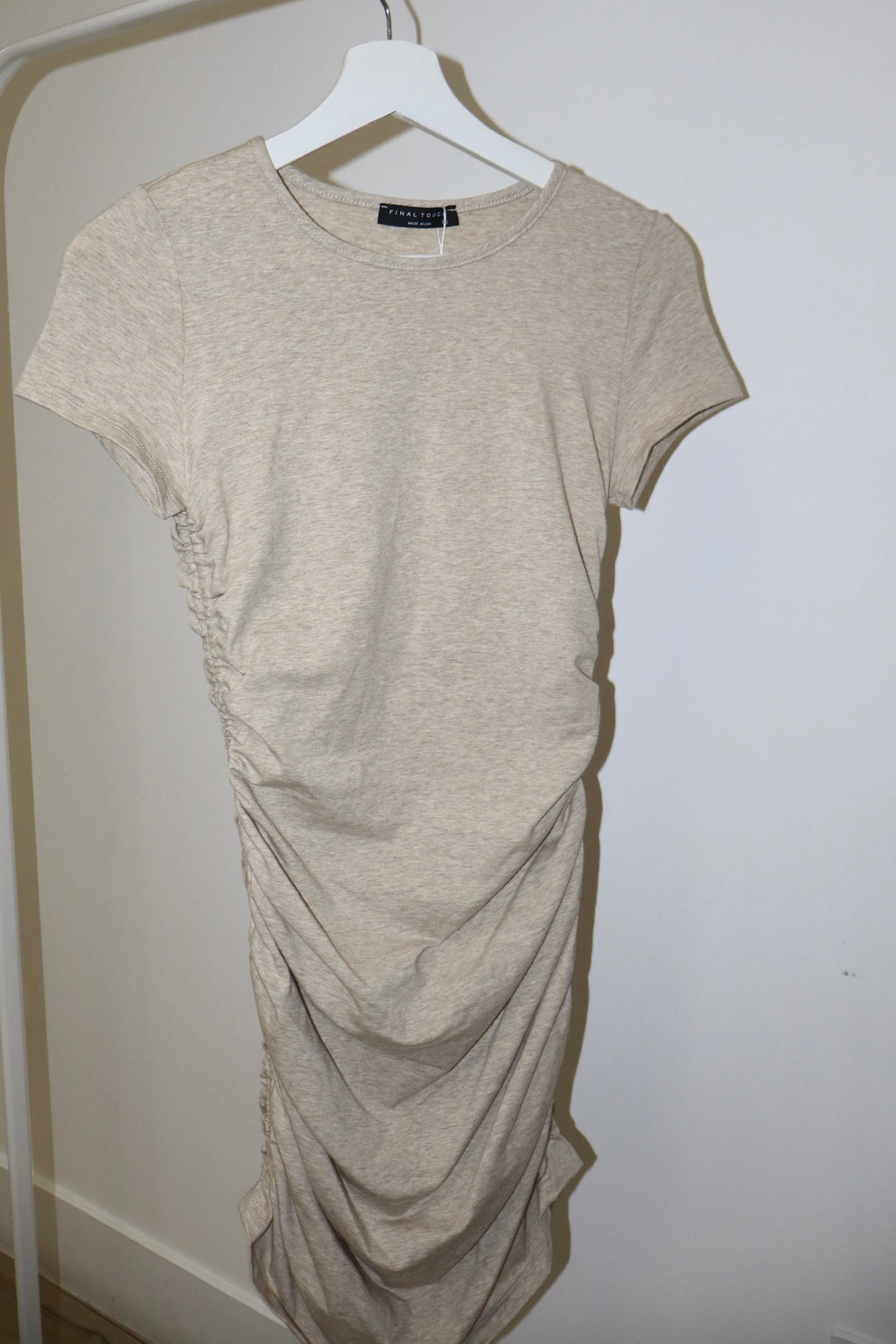 Snatched Round Neck Midi Dress