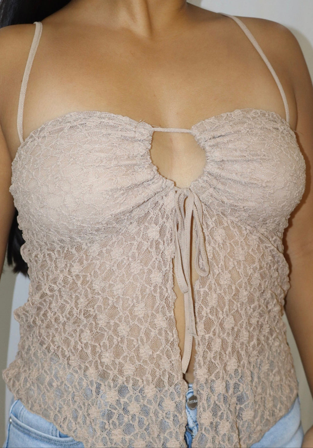 Lace mermaid tank top