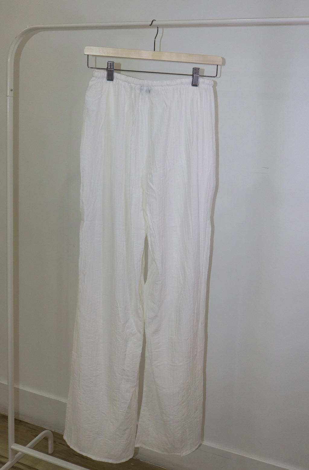 Linen Tie Waist Wide Leg Pant