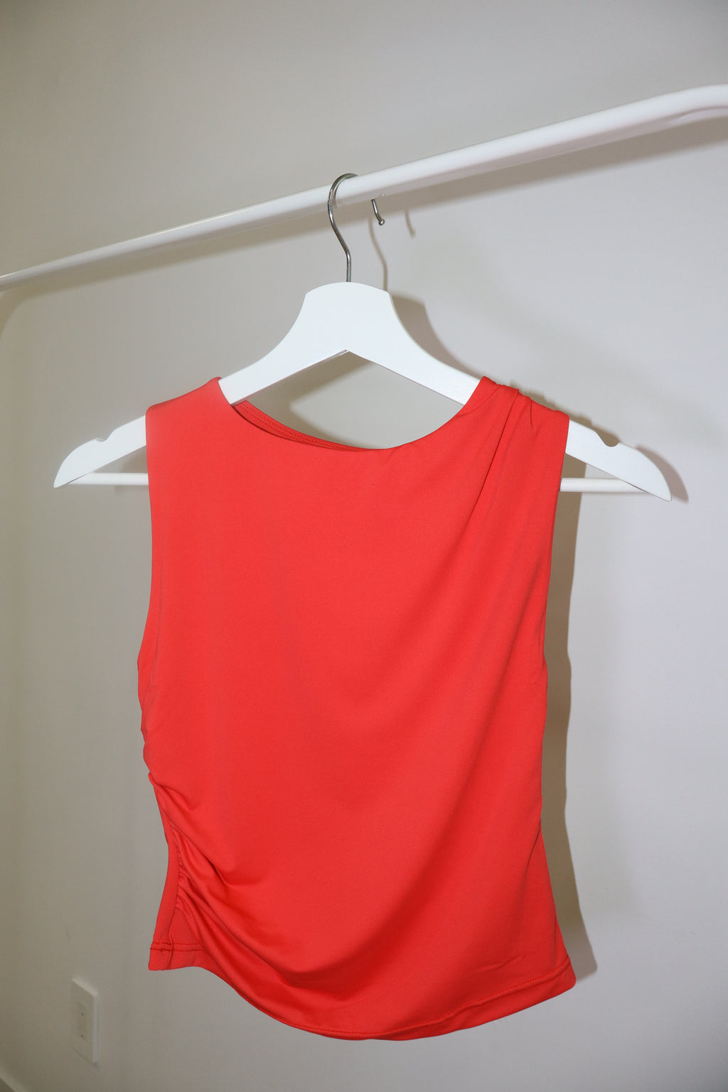 Contour Draped Jersey Boatneck Top