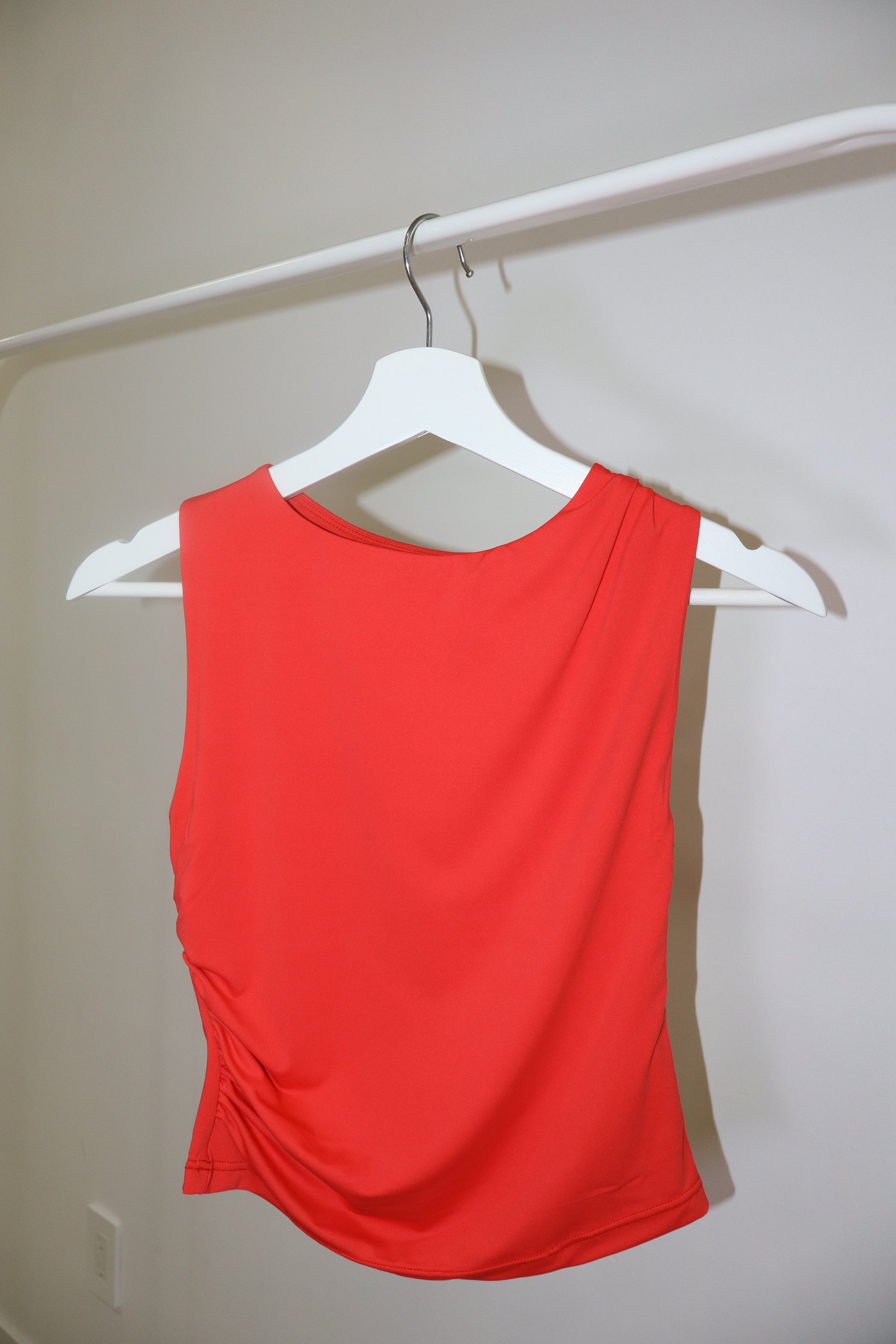 Contour Draped Jersey Boatneck Top