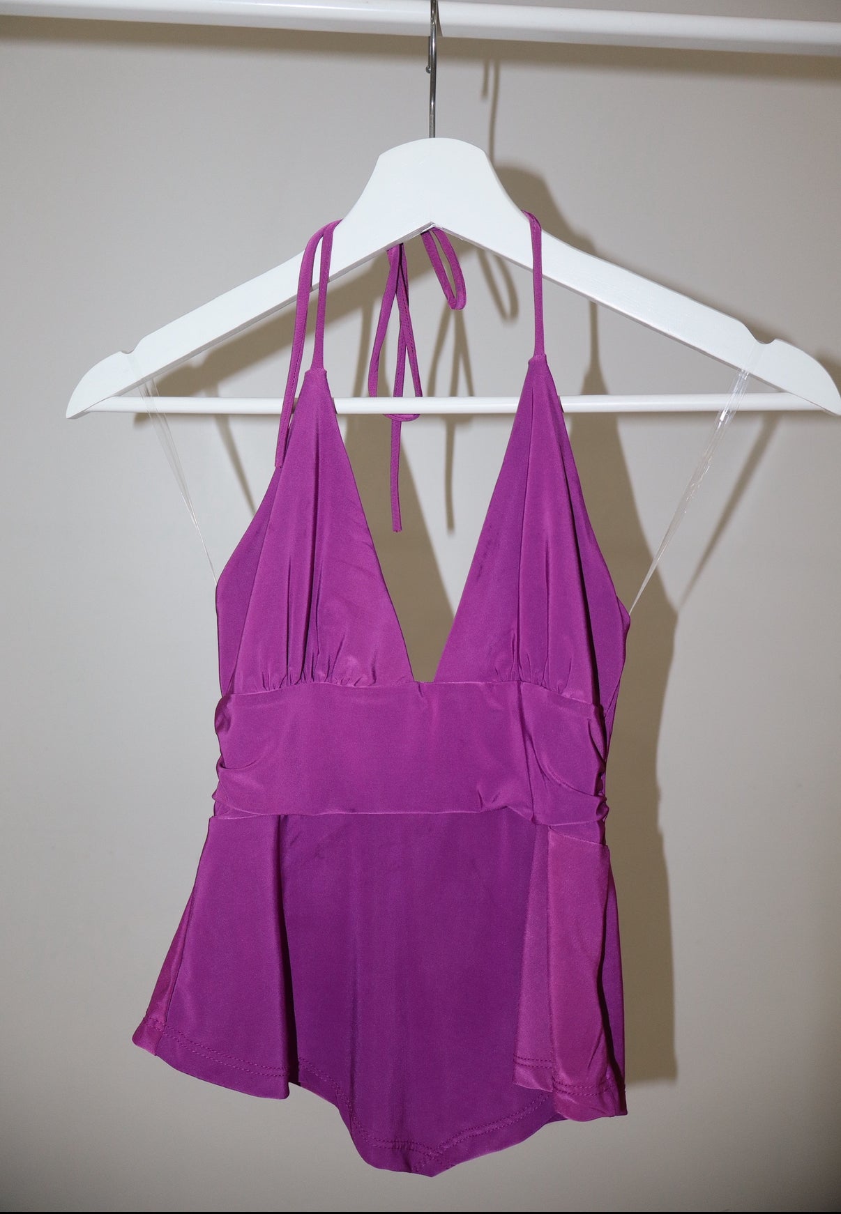 Halter Asymmetrical V Top